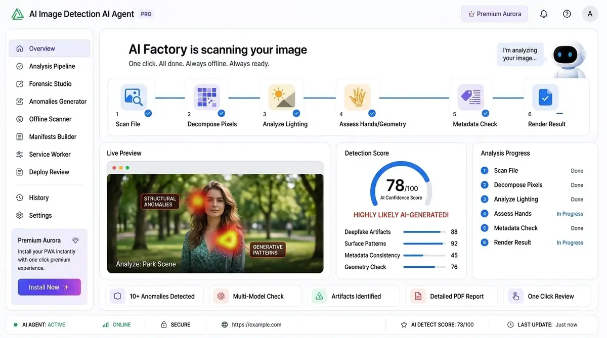 AI fraud alerts Game Master — example of the AI tool dashboard software